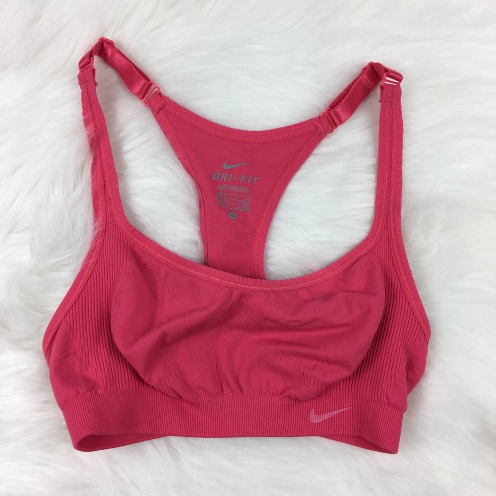Nike Dri-Fit Sports Bra Pink small